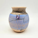 Horsehair Vase w/Crackle and Beaded Wire