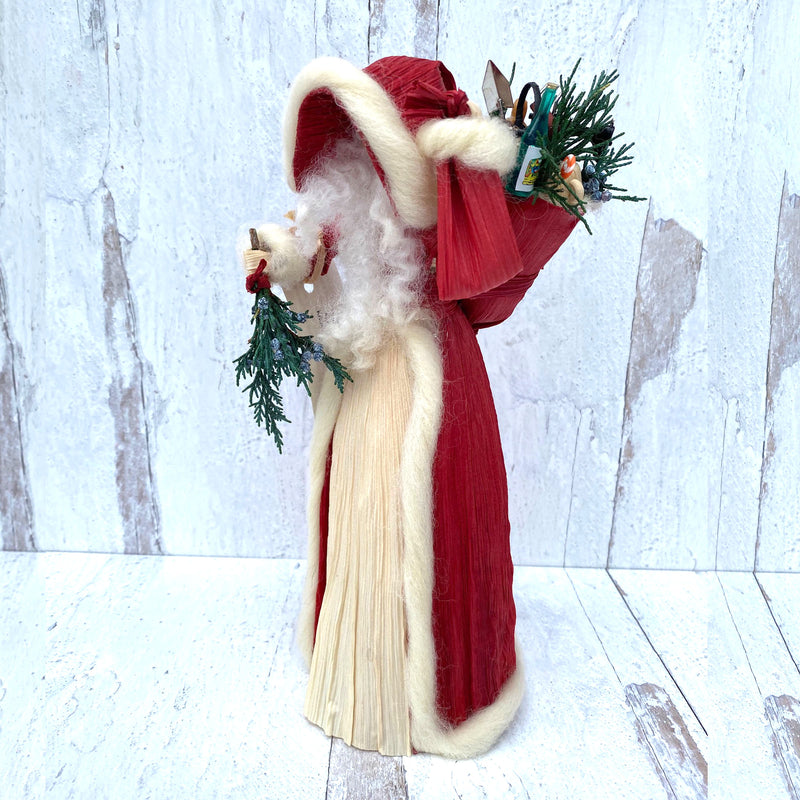 Father Christmas Corn Shuck Doll