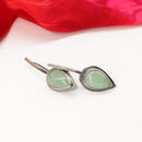 Short Stem Leaf Earrings