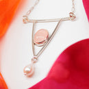 Rose Quartz Pearl Necklace