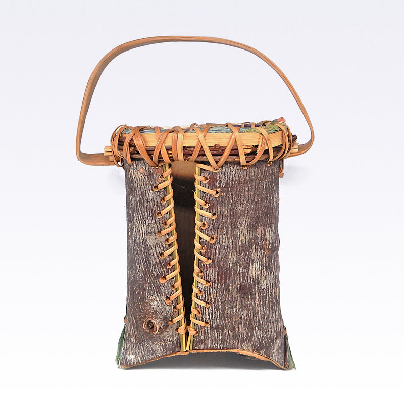 Laced Open Front With Corn Husk Detail Basket