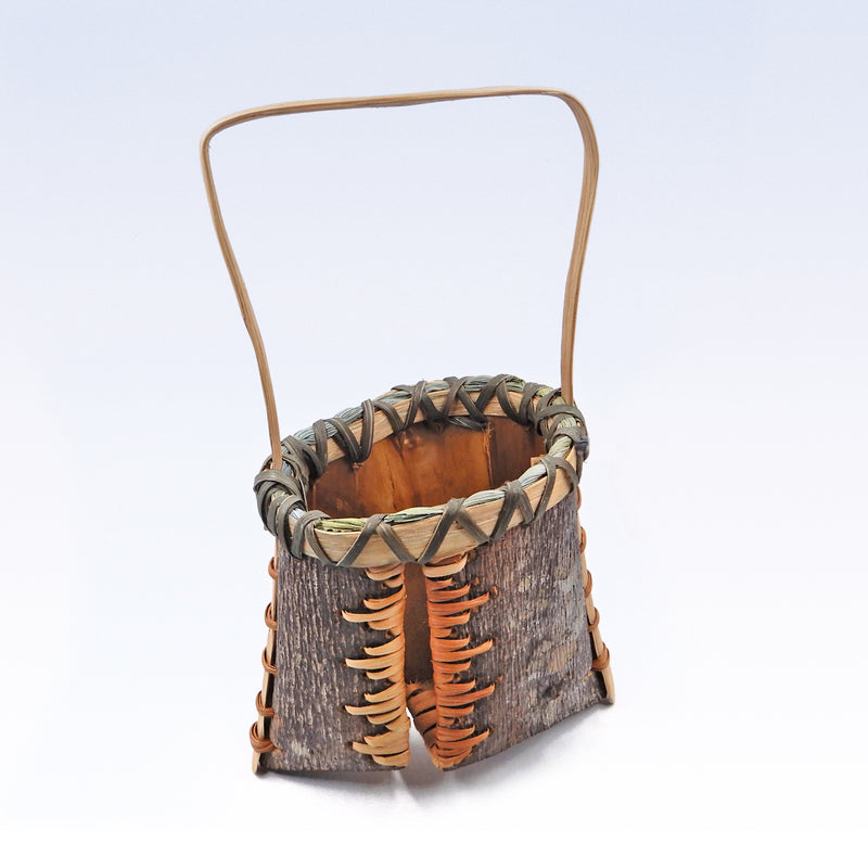 Fancy White Oak Rimmed Basket