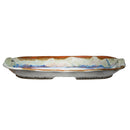 Footed Oblong Bowl w/Handles Lg