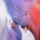 Songbird On Circle Earrings