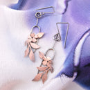Copper Floral Branch Earrings