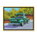 Green Truck 10X13 Oil On Canvas