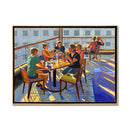 Rooftop Dining 19X25 Oil On Canvas