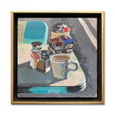 Coffee Time 9X9 Oil On Canvas