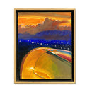 CLT To AVL At Sunset 9X11 Oil On Panel