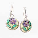 Purple Coneflower Earrings