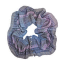 Blue Mix Rayon/Cotton Blend Button Scarf