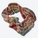 Neutral Mix Rayon/Cotton Blend Button Scarf