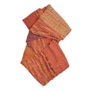 Red Mix Rayon/Ctn Blend Button Scarf 3