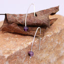 Amethyst Stick Earrings