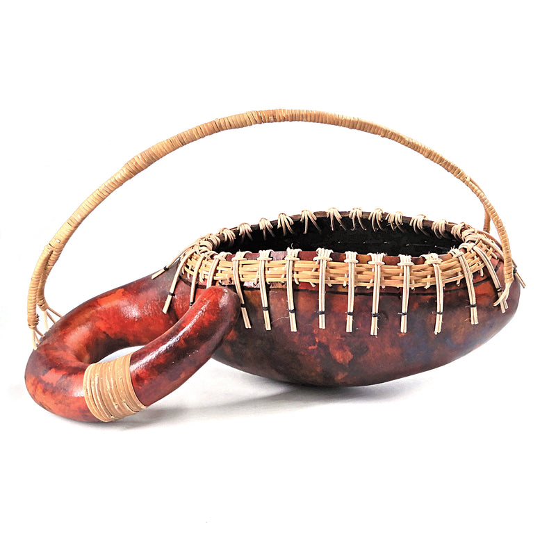 Curvy Woven Handle Gourd