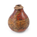 Dyed & Etched Delight With Jute Cord Gourd