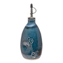 Olive Oil Bottle - Dark Blue Cherry Blossom