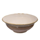 Serving Bowl White/Brown