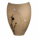 Extra Large Vase - Natural w/Black & White Cherry Blossoms