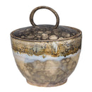 Sm Rounded Jar 6" White 2