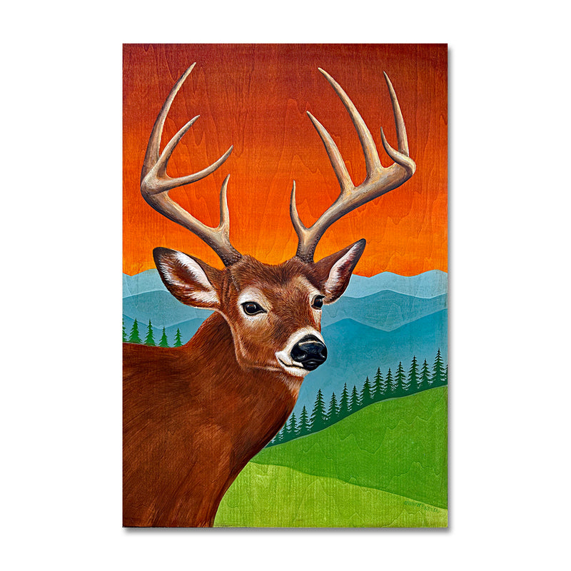 Mountain Buck 24X36 Acrylic On Board