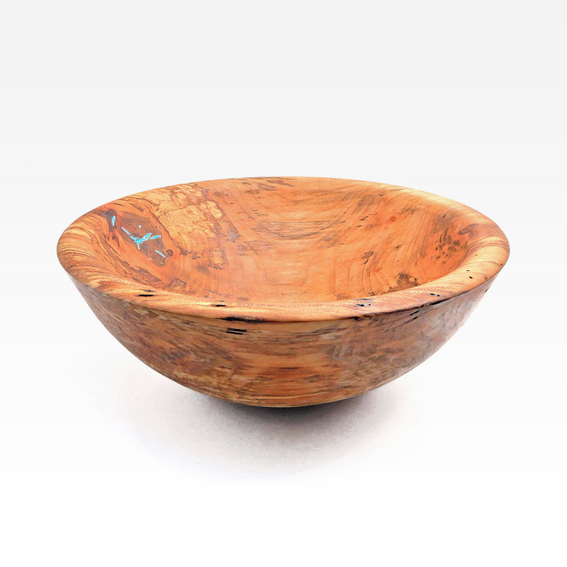 Maple 11" w/ Turquoise Inlay Bowl