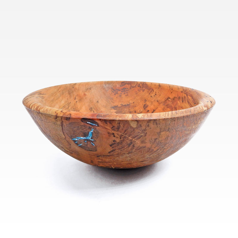 Maple 11" w/ Turquoise Inlay Bowl