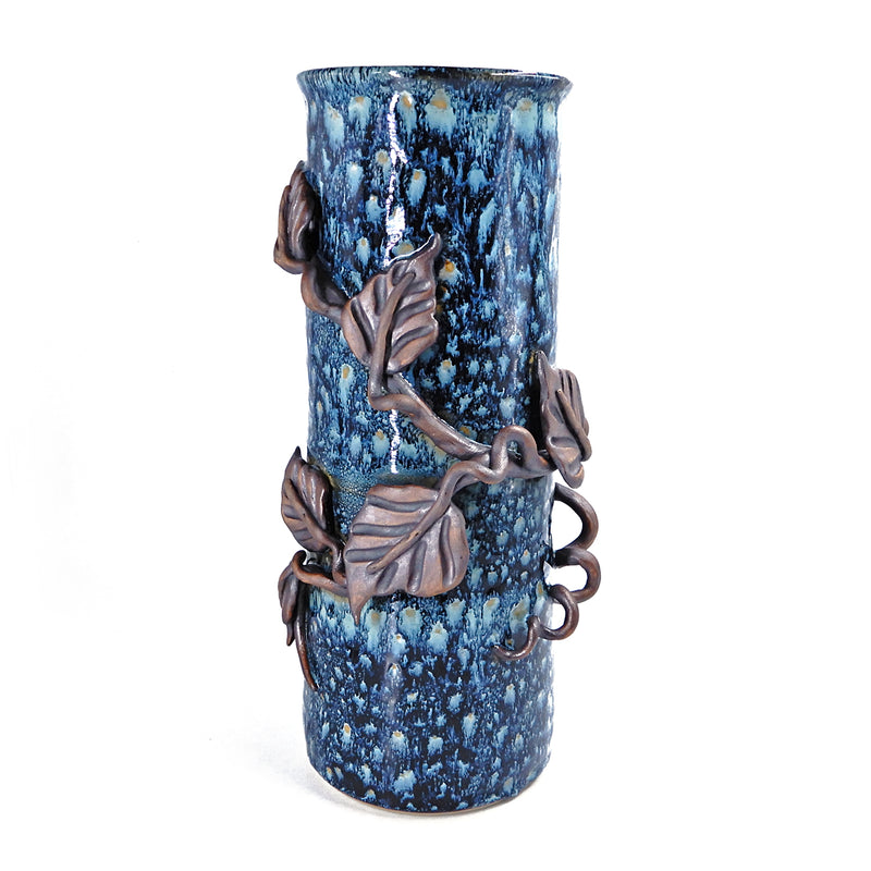 Tall Cylinder Vine Vase