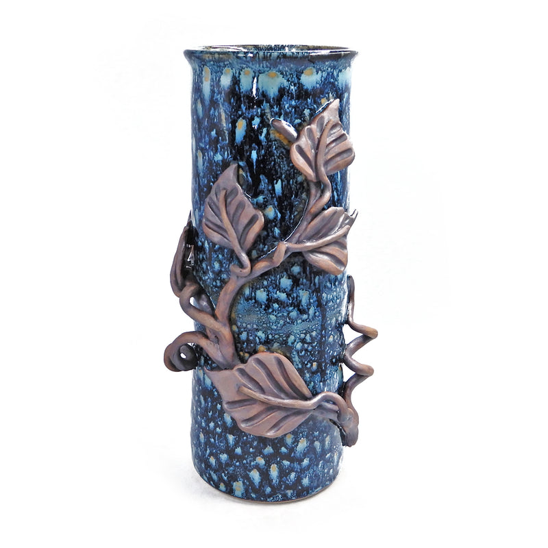 Tall Cylinder Vine Vase