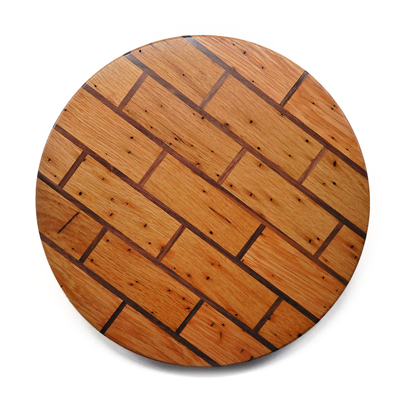 14/15" Solid Brick Pattern Lazy Susan 1