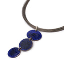 3 Disc Enamel Necklace