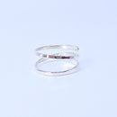 Double Strand Ring Size 5 Silver