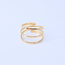Triple Strand Ring Size 5 Gold