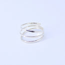 Triple Strand Ring Size 5 Silver