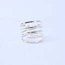 Five Strand Ring Size 8 Silver