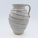 One Handled Blue Catawba Swirl Vase
