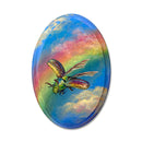 The Beetle Rainbow 5X7 Oil On Oval Panel