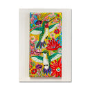 2 Hummingbirds/Flowers Tile