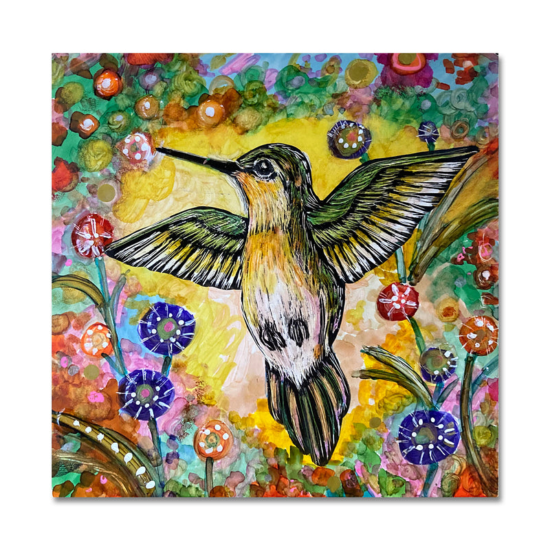 Hummingbird 4X4 Scratch Board Art