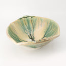 Tan/Green Altered Bowl