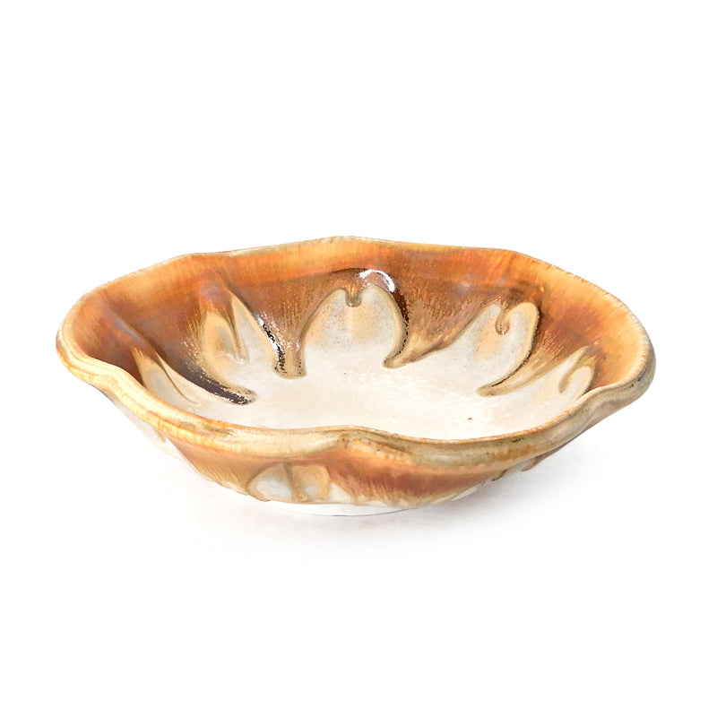 Beige Ripple Bowl