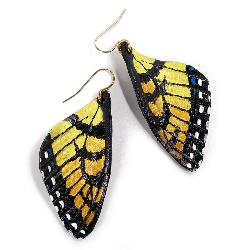 Tiger Swallowtail Upper Wing Earrings