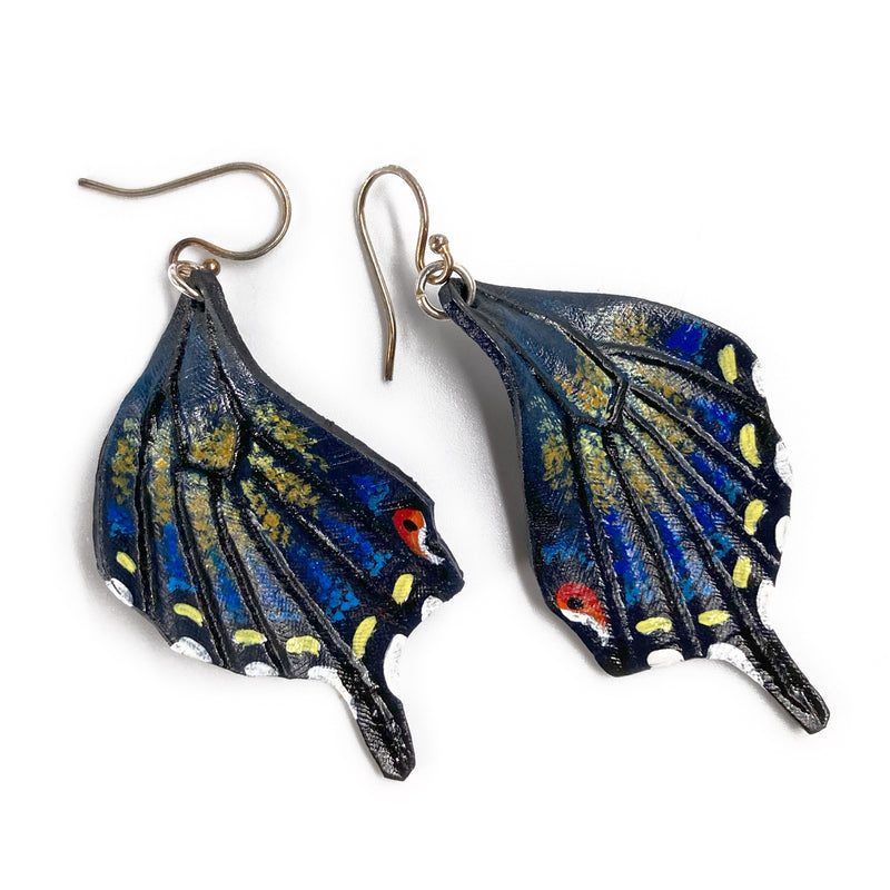 Black Swallowtail Earrings