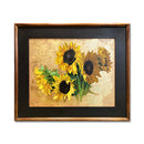 Sunflowers On Gold 22X26 Oil On Panel