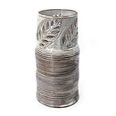 Leafy Vase Top Cut Outs 11" 2