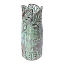 Leafy Vase Top Cut Outs 11" 3