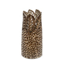 Leafy Vase Top Cut Outs 11" 8