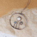 Flowers with Gemstone Necklace