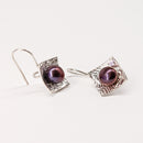 Square Cup With Freshwater Pearl Earrings