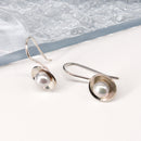 Small Round Cup With Freshwater Pearl Earrings